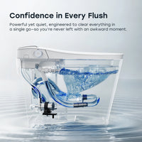 HOROW T39 Smart Toilet with Built-In Tank & Pump, ADA Height