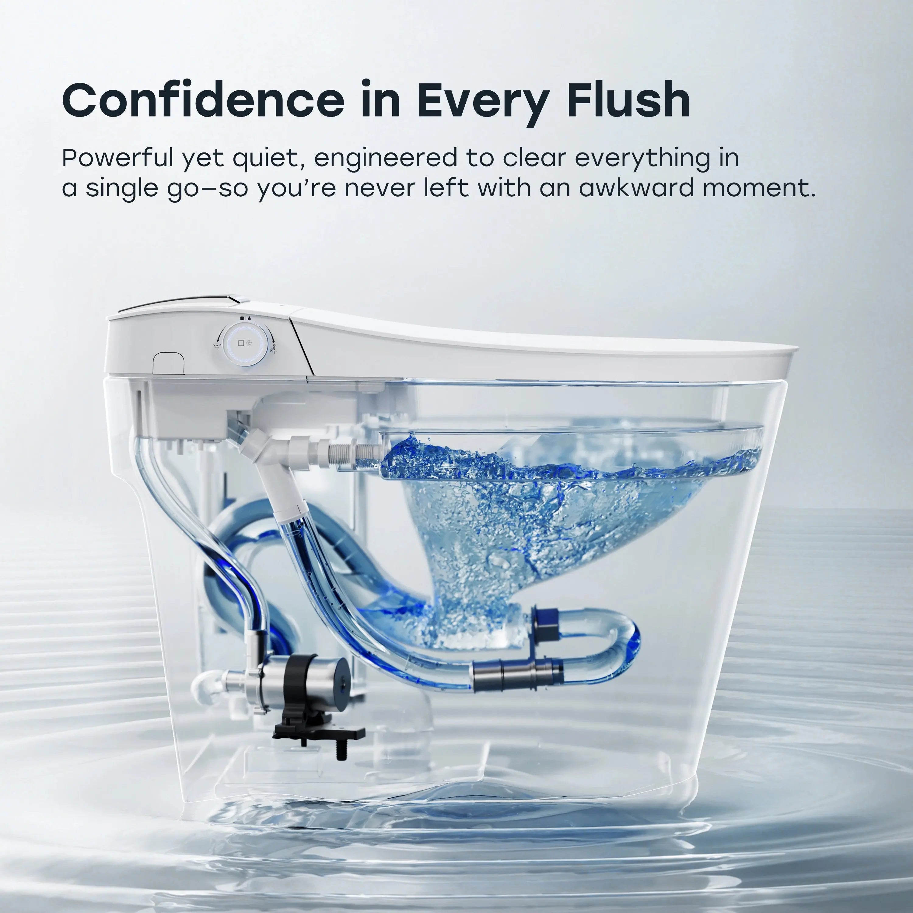 HOROW T39 Smart Toilet with Built-In Tank & Pump, ADA Height