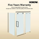 Frameless Sliding Shower Enclosure with Fixed Single Panel